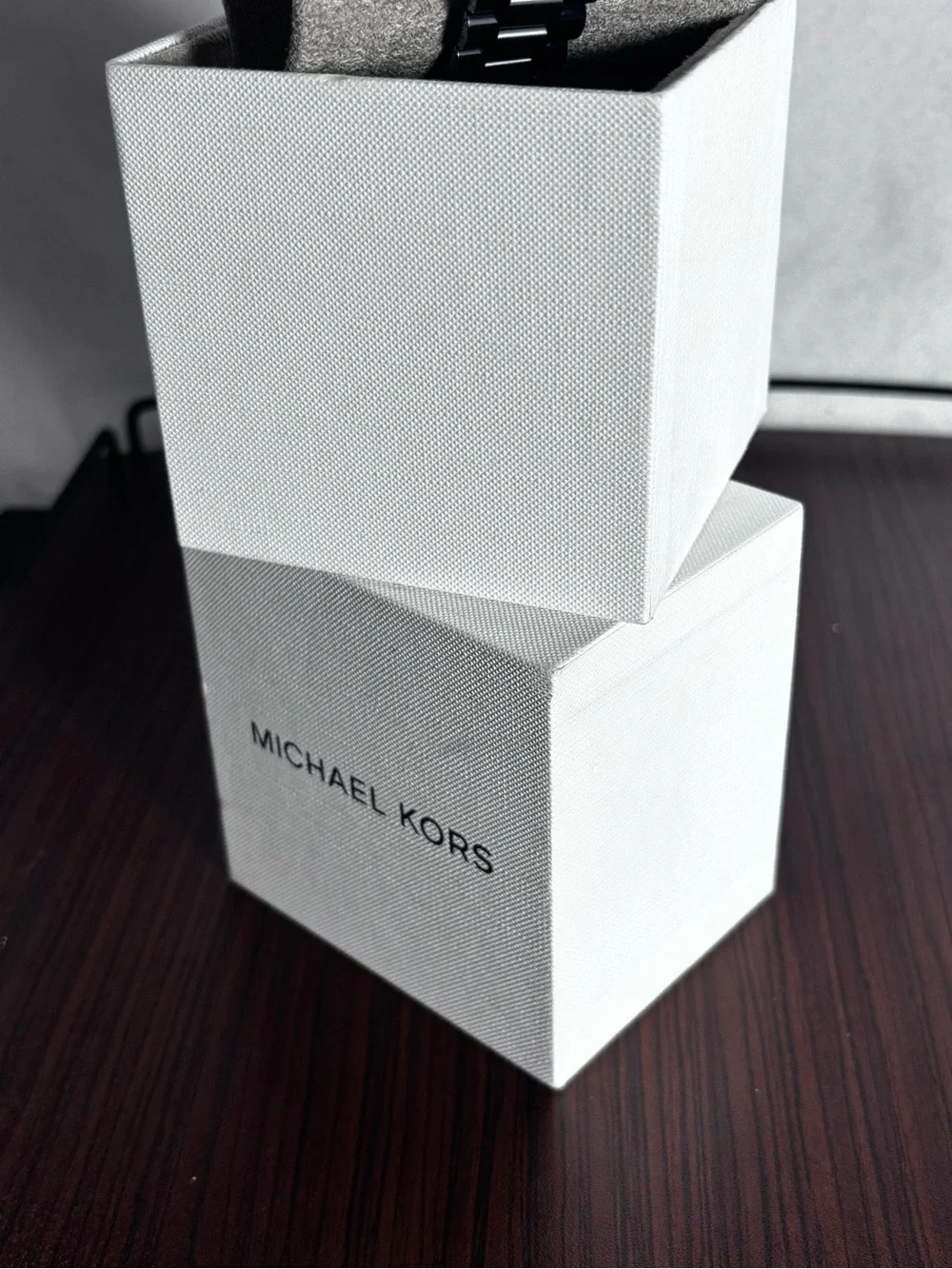 Michael Kors Black Crystal-Accent Women's Stainless Steel Watch‎